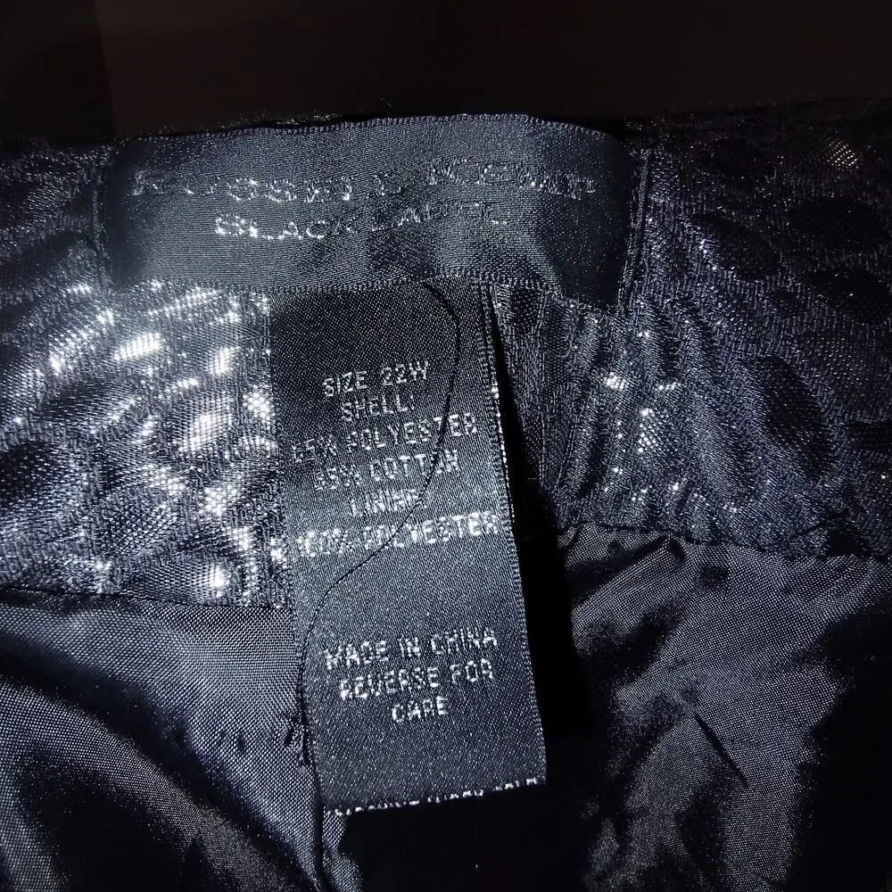 Robert Kemp Black Label Women's Button Front Blazer Size 22W BG 12